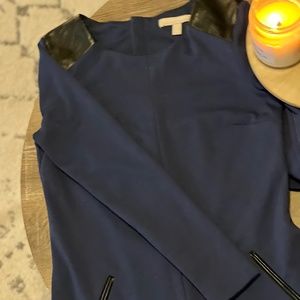 Banana Republic Leather Sheath Shift Dress